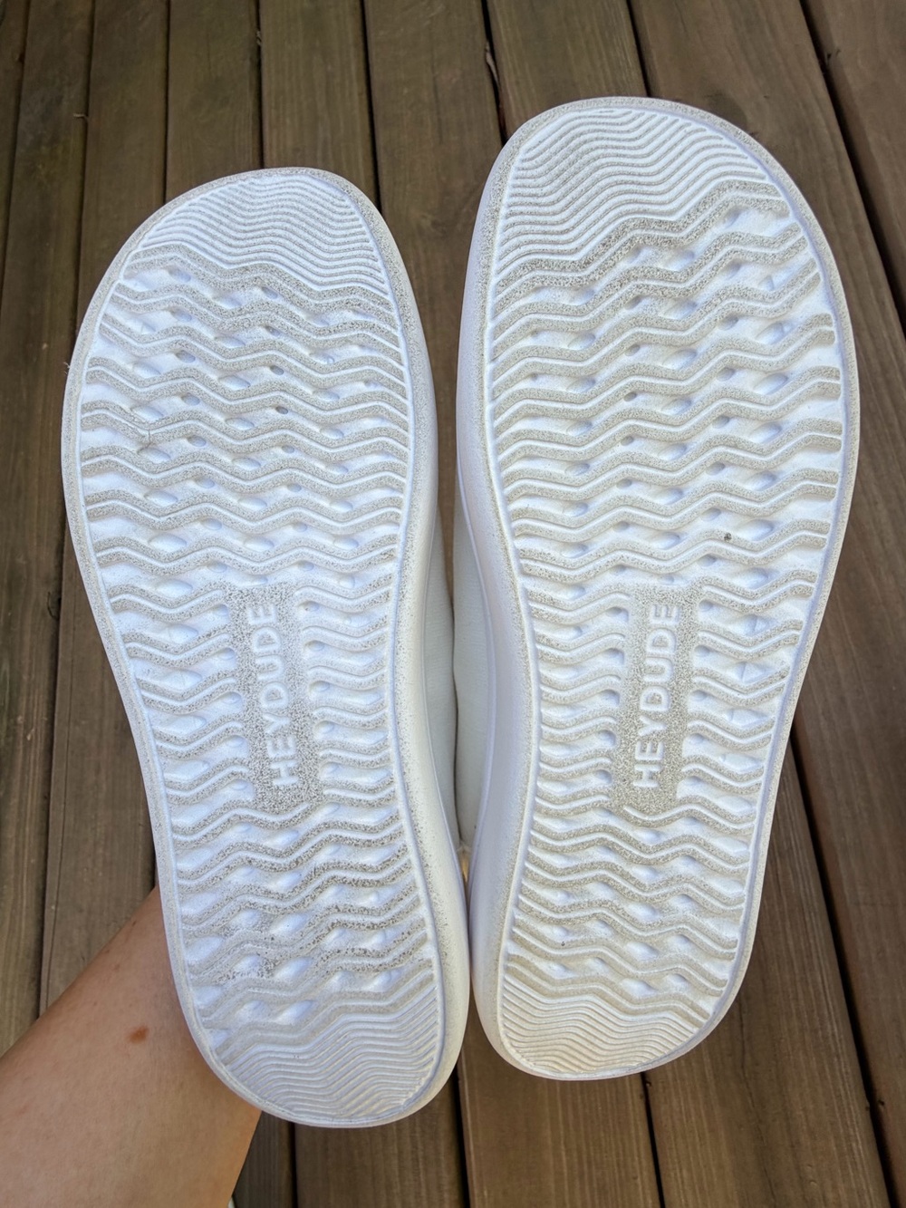 Hey Dude Women’s Wendy Sox Spark White Casual Slip On Shoes Size 7 Women's NWOT - Picture 8 of 9